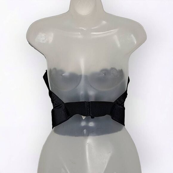 Victoria's Secret Vintage Gold Label Bustier Corset Bra in Black size 36 C - Picture 4 of 9